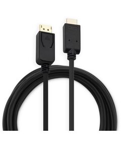 Купить Кабель аудио-видео BURO v. 1.2 DisplayPort (m)/HDMI (m) 3м. позолоч.конт. черный [BHP DPP_HDMI-3], изображение 2 в интернет-магазине Irkshop.ru