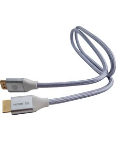 Купить Кабель аудио-видео Cactus HDMI (m)/HDMI (m) 1м. позолоч.конт. серебристый [CS-HDMI.2.1-1] в интернет-магазине Irkshop.ru