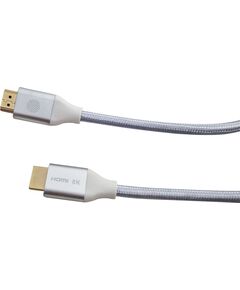 Купить Кабель аудио-видео Cactus HDMI (m)/HDMI (m) 1м. позолоч.конт. серебристый [CS-HDMI.2.1-1], изображение 2 в интернет-магазине Irkshop.ru