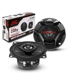 Купить Колонки автомобильные JVC CS-DR420 220Вт 88дБ 4Ом 10см (4дюйм) 2 шт коаксиальные двухполосные в интернет-магазине Irkshop.ru