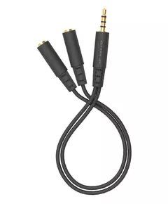 Купить Адаптер аудио A4-Tech 2xJack 3.5 (f)/Jack 3.5 (m) 0.2м. черный [AD-3P], изображение 2 в интернет-магазине Irkshop.ru