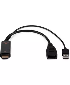 Купить Переходник BURO HDMI (m)/DisplayPort (f) черный [BU-HDMI(M)-DP(F)] в интернет-магазине Irkshop.ru