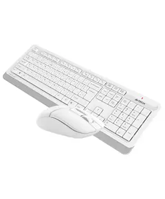 Купить Клавиатура + мышь A4-Tech Fstyler FG1012 WHITE клав:белый мышь:белый USB беспроводная Multimedia, изображение 4 в интернет-магазине Irkshop.ru