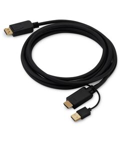 Купить Кабель аудио-видео BURO HDMI (m)/DisplayPort (m) 3м. позолоч.конт. черный [HDMI-DP-3M], изображение 2 в интернет-магазине Irkshop.ru