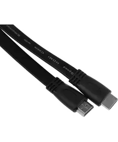 Купить Кабель аудио-видео  High Speed ver.1.4 Flat HDMI (m)/HDMI (m) 1м. позолоч.конт. черный, изображение 2 в интернет-магазине Irkshop.ru