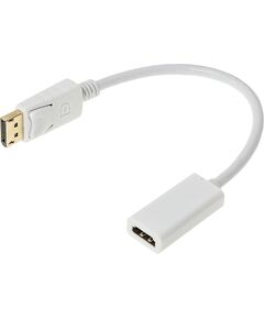 Купить Переходник  HDMI (f)/DisplayPort (m) белый в интернет-магазине Irkshop.ru