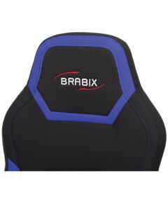 Купить Кресло компьютерное Brabix Alpha GM-018 ткань/экокожа, черное/синее [532638], изображение 6 в интернет-магазине Irkshop.ru