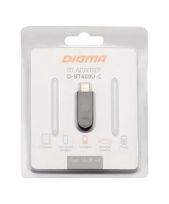 Купить Адаптер USB Type-C Digma D-BT400U-C BT4.0+EDR class 1.5 20м черный, изображение 2 в интернет-магазине Irkshop.ru