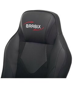 Купить Кресло компьютерное Brabix Game GM-017 экокожа/ткань, черное [532641], изображение 6 в интернет-магазине Irkshop.ru