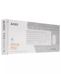 Купить Комплект A4-Tech Fstyler F1512 White Кл-ра, USB, +Мышь, 3кн, Roll, USB, изображение 2 в интернет-магазине Irkshop.ru