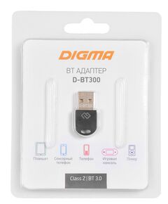 Купить Адаптер USB Digma D-BT300 BT3.0+EDR class 2 10м черный, изображение 3 в интернет-магазине Irkshop.ru