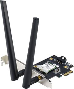 Купить Сетевой адаптер Wi-Fi + Bluetooth Asus PCE-AX1800 AX1800 PCI Express (ант.внеш.съем) 2ант., изображение 2 в интернет-магазине Irkshop.ru