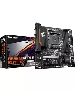 Купить Материнская плата GigaByte B550M AORUS ELITE AX Soc-AM4 AMD B550 4xDDR4 mATX AC`97 8ch(7.1) GbLAN RAID+DVI+HDMI, изображение 3 в интернет-магазине Irkshop.ru