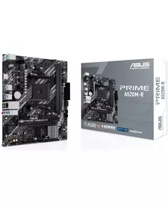 Купить Материнская плата Asus PRIME A520M-R Soc-AM4 AMD A520 2xDDR4 mATX AC`97 8ch(7.1) GbLAN RAID+HDMI в интернет-магазине Irkshop.ru