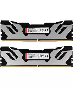 Купить Память Kingston Fury Renegade Silver XMP Gaming 32Gb Kit 2x16Gb DDR5 7200MHz PC5-57600 CL38 DIMM 288-pin 1.45В kit single rank с радиатором RTL [KF572C38RSK2-32], изображение 2 в интернет-магазине Irkshop.ru