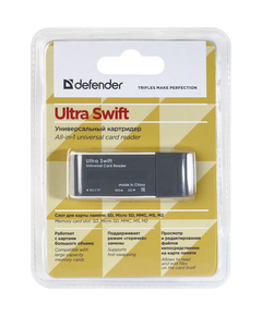 Купить Универсальный картридер Defender Ultra Swift USB 2.0 4 слота [83260], изображение 3 в интернет-магазине Irkshop.ru