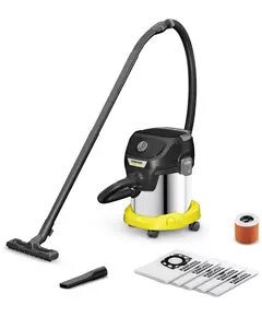 Купить Строительный пылесос Karcher KWD 3 S V-15/4/20 AE *EU 1000Вт (уборка: сухая/сбор воды/выдув) желтый [1.628-448.0] в интернет-магазине Irkshop.ru