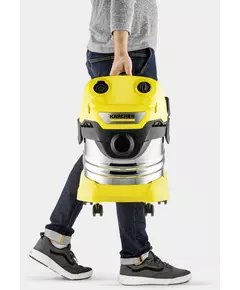 Купить Строительный пылесос Karcher WD 4 S V-20/5/22 1000Вт (уборка: сухая/сбор воды) желтый [1.628-260.0], изображение 8 в интернет-магазине Irkshop.ru