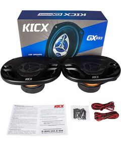 Купить Колонки автомобильные Kicx GX-693 200Вт 92дБ 4Ом 15x23см (6x9дюйм) (2 шт в компплекте) коаксиальные трехполосные [2012590], изображение 5 в интернет-магазине Irkshop.ru