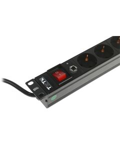 Купить Блок распределения питания Lanmaster TWT-PDU19-16A8P-1.8 гор.размещ. 8xSchuko базовые 16A Schuko 1.8м, изображение 3 в интернет-магазине Irkshop.ru