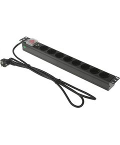 Купить Блок распределения питания Lanmaster TWT-PDU19-16A8P-1.8 гор.размещ. 8xSchuko базовые 16A Schuko 1.8м, изображение 4 в интернет-магазине Irkshop.ru