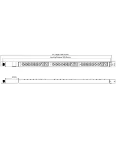 Купить Блок распределения питания PowerCom PDU-32AV24-18C3-6C9-3P верт.размещ. 18xC13 6xC19 3x32A IEC 60309 2м, изображение 14 в интернет-магазине Irkshop.ru