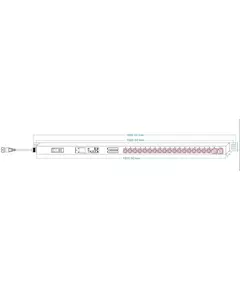 Купить Блок распределения питания PowerCom PDU-16AVMS20-18C13-2C19, изображение 6 в интернет-магазине Irkshop.ru