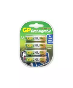 Купить Аккумулятор GP 270AAHC AA NiMH 2700mAh (4шт) [270AAHC-2DECRC4] в интернет-магазине Irkshop.ru