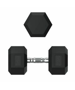 Гантель гексагональная UNIX Fit 27.5 кг обрезиненная фотографии