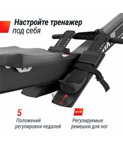 Гребной тренажер UNIX Fit Air Magnetic Rower-X Black фотографии