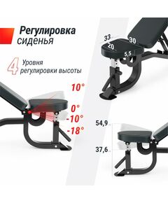 Скамья силовая регулируемая UNIX Fit BENCH 200R фотографии