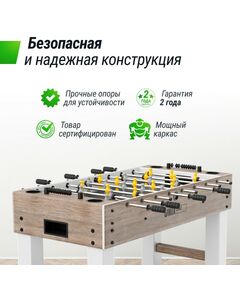 Игровой стол Футбол - Кикер UNIX line Grey Wood 125х61 см фотографии