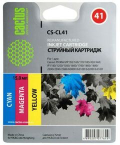 Купить Картридж Cactus CS-CL41 для Canon PIXMA MP150/160/170/180/450/460, iP1180/1200/1300/1600/ 1700/1800/1880/2200/2500 в интернет-магазине Irkshop.ru