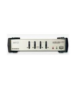 Купить KVM-переключатель ATEN CS1734B 4-Port USB2.0 KVMP Switch w / OSD (клавиатура USB или PS / 2+мышь USB или PS / 2+VGA 15 pin+Audio+Mic)(+4 кабеля) в интернет-магазине Irkshop.ru