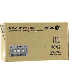 Для Xerox (оригинал): Тонер-картридж XEROX 106R02606 Cyan для Phaser 7100, 4500 страниц фотографии