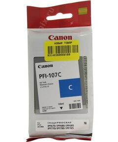 Купить Чернильница Canon PFI-107C Cyan для iPF670/680/ 685/770/780/785 в интернет-магазине Irkshop.ru