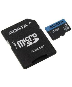 Купить Карта памяти AData Premier SDXC 256Gb V10 UHS-I U1 Class10+ microSD-->SD Adapter [AUSDX256GUICL10A1-RA1] в интернет-магазине Irkshop.ru