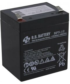 Купить Аккумулятор B.B. Battery BP5-12 12V, 5Ah для UPS в интернет-магазине Irkshop.ru