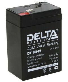 Купить Аккумулятор для слаботочных систем Delta DT 6045 6V, 4.5Ah в интернет-магазине Irkshop.ru