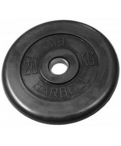 Диски d 50: Диск обрезиненный MB BARBELL MB-PltB51-20 51 мм 20 кг фотографии