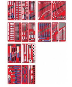 Купить Набор инструментов "ЭКСПЕРТ" МАСТАК 5-00323 для тележки, 17 ложементов, 323 предмета в интернет-магазине Irkshop.ru
