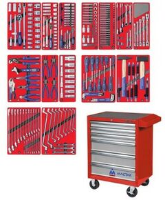 Купить Набор инструментов "ЛИДЕР" МАСТАК 52-06270R в красной тележке, 270 предметов в интернет-магазине Irkshop.ru