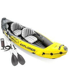 Лодки: Лодка Intex Explorer K2 2 местная, 312 х 91 х 51 см, алюминиевые вёсла 213 см, насос, 2 сиденья, до 180 кг [68307NP] фотографии