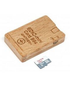 Купить Цифровой диктофон Edic-mini Card B94w Дерево, размер 10*35*54мм, вес 22 г, автономность до 35ч, батарейка в интернет-магазине Irkshop.ru