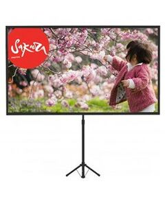 Экраны для проекторов: Экран Sakura TriScreen 4:3 SCPST-240x180 240x180см напольный рулонный белый 118" фотографии