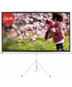 Экраны для проекторов: Экран Sakura Wallscreen 1:1 SCPSW-200x200 200x200 см, настенно-потолочный рулонный белый, 111" фотографии