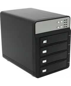 Аксессуары для жестких дисков: Бокс для жесткого диска AgeStar 3C4B3A1-Black BOX для внешнего подключения 4x3.5" SATA HDD, USB3.0/eSATA фотографии