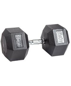 Гантели:  Гантель гексагональная обрезиненная PROFI-FIT 40 кг фотографии