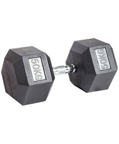 Гантели:  Гантель гексагональная обрезиненная PROFI-FIT 50 кг фотографии