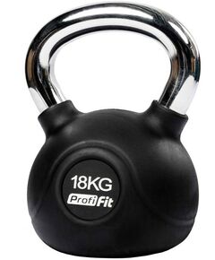 Гири:  Гиря обрезиненная с хромированной ручкой PROFI-FIT 18 кг фотографии